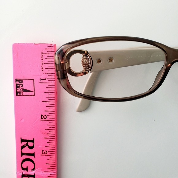 Gucci Brown/Tan Women's Logo Accent Eyeglasses - Picture 10 of 11